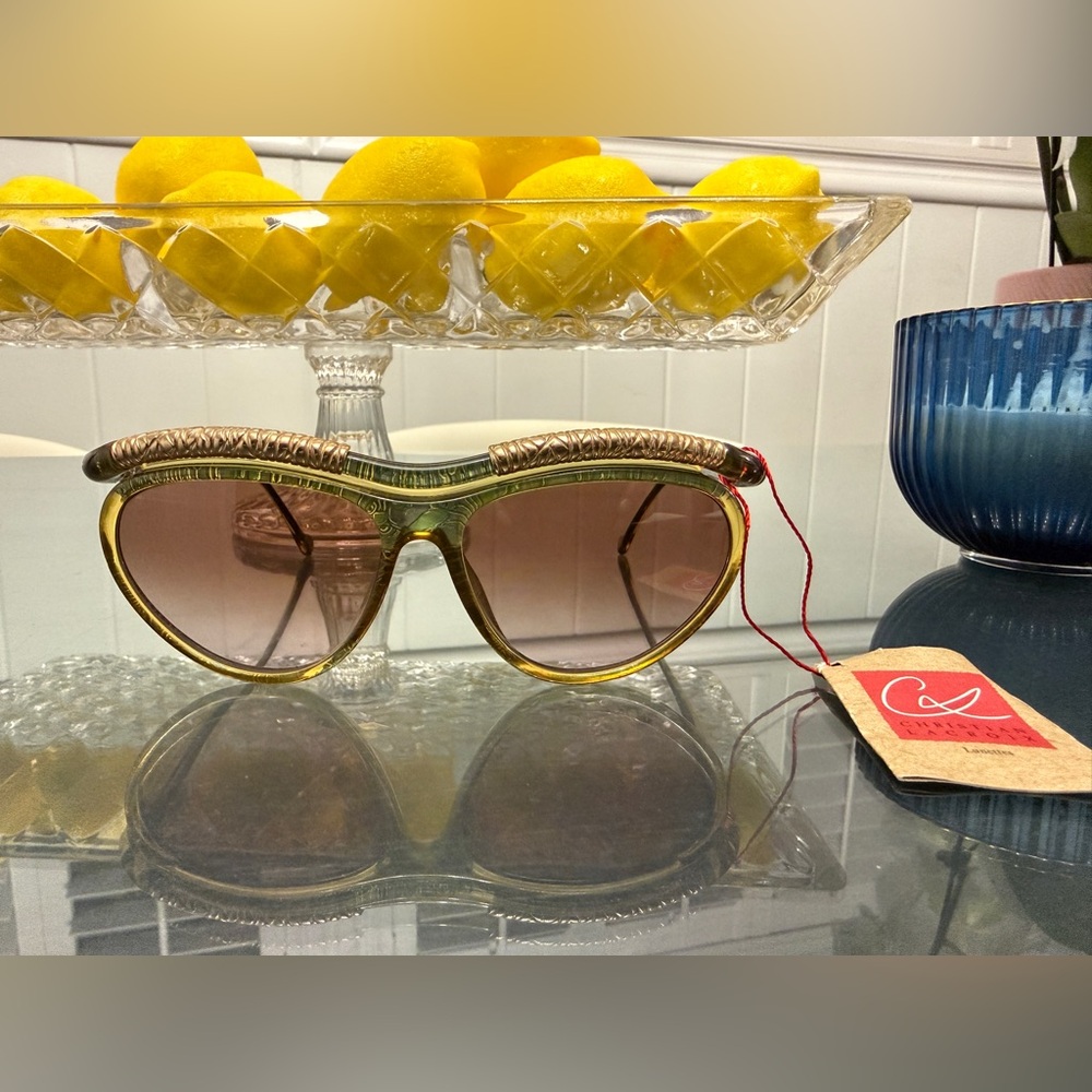 Christian Lacroix Rare Vintage 7388 50 57-14-130mm Cat Eye Sunglasses